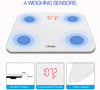 CKeep Scale,Body Fat Scale Smart BMI Scale, Body Weight Scale with Smartphone App Digital Bathroom Wireless Weight Scale with Bluetooth,396 lbs-White